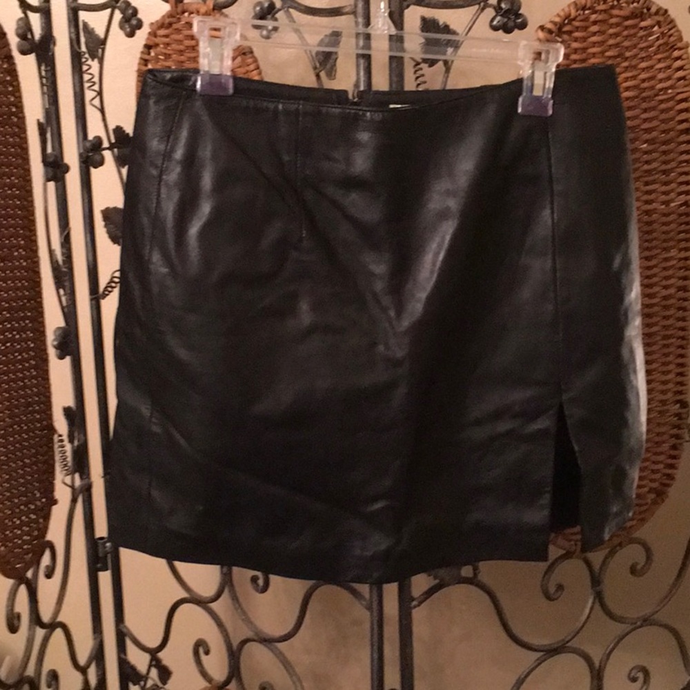 Leather skirt